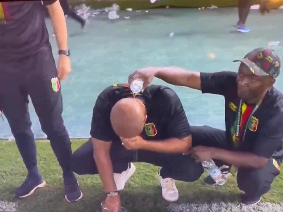 My blood pressure was rising – Mali coach on why water had to be poured on him after AFCON loss