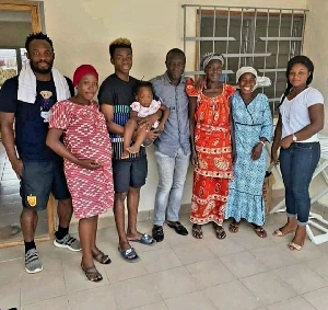 Michael Essien visits Ivory Coast’s Simon Adingra, Champion of the 2023 AFCON