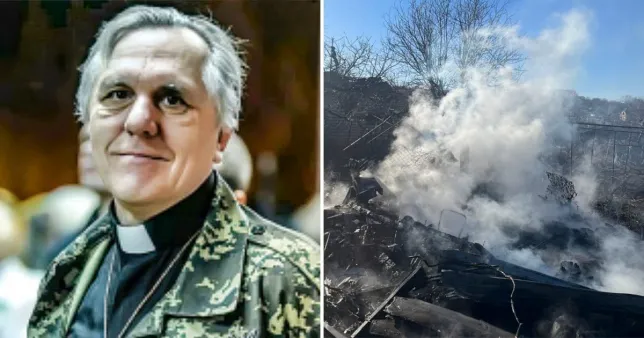 Putin kills priest at a church bombing in Ukraine