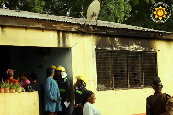 Prison Officers quarters in Wa saved from fire ruins