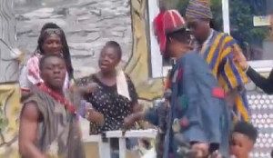 Video: Fetish priest allegedly storms church for charm pastor came for