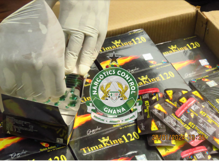 NACOC intercepts over one million tramadol tablets at Tema port over unlawful authorization