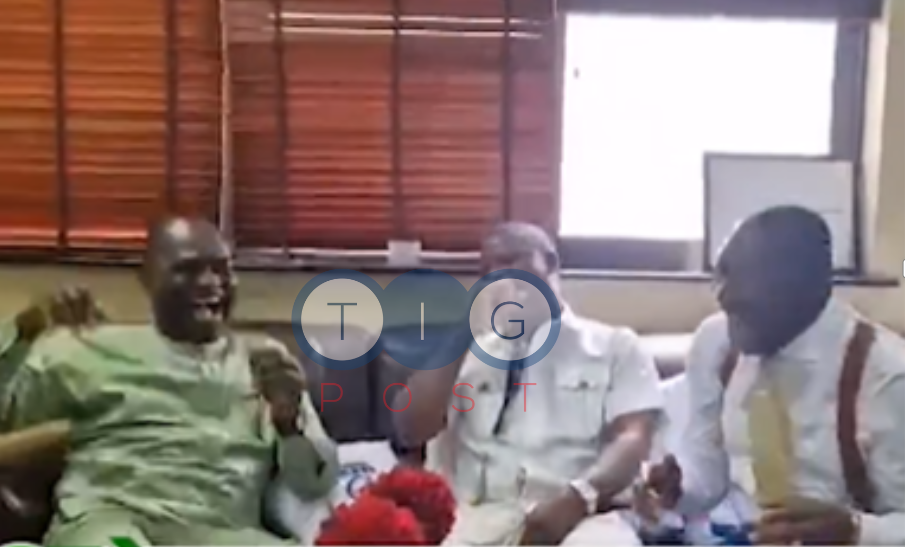VIDEO: Ken Agyapong, Sylvester Tetteh smoke peace pipe after heated confrontation in Parliament