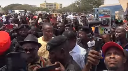 Video: Protesters hoot at, sack Deputy Sports Minister, ‘Save Ghana Football’ demo