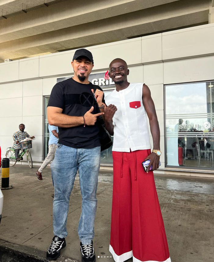 Video: Speak in a language you are comfortable in; Ramsey Nouah jokingly mocks LilWin
