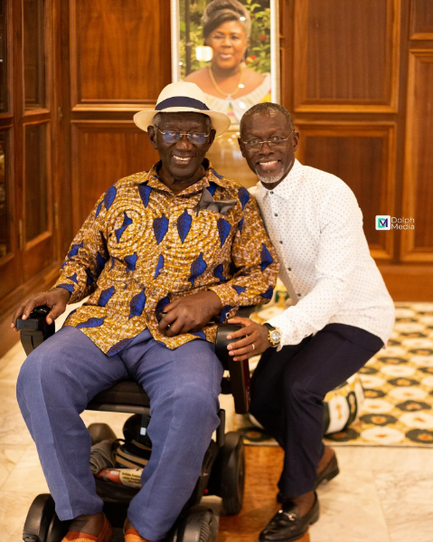 Photo: Kufuor and son’s intimate moment during 56th birthday celebration