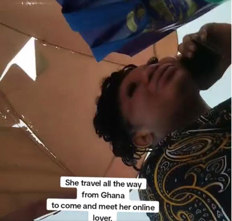 Lady travels from Ghana to Nigeria to meet online lover, discovers he is a 13-year-old boy