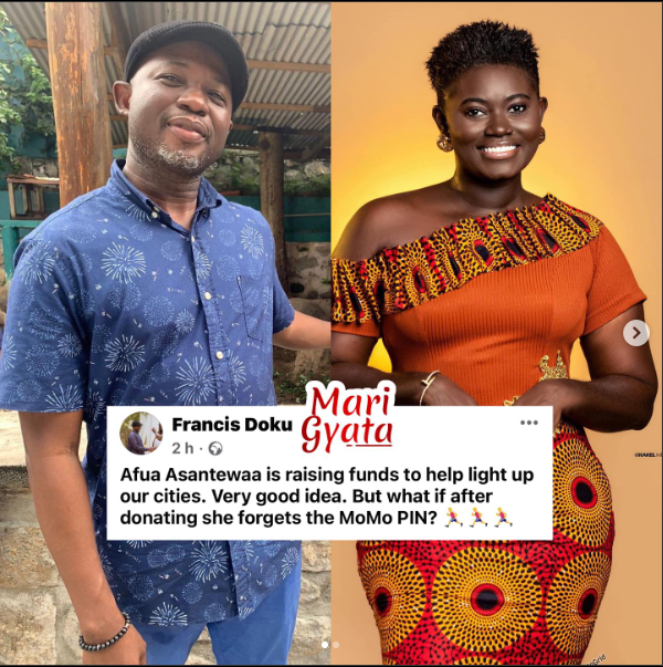 What if she forgets her MoMo pin – Francis Doku questions Afua Asantewaa’s “light the city” project