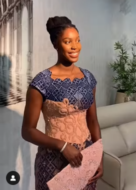 Check out Moses Bliss’s wife Marie Wiseborn in her beautiful Kente for her traditional wedding