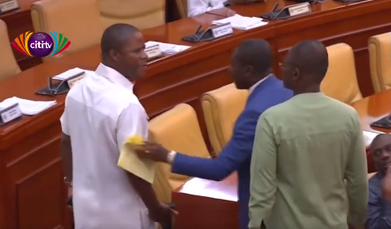 Ken Agyapong nearly gives Sly Tetteh a showdown in Parliament