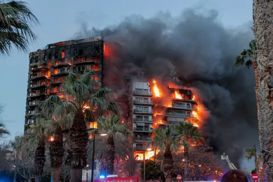 Newborn baby dies as fire in Spain destroys apartments