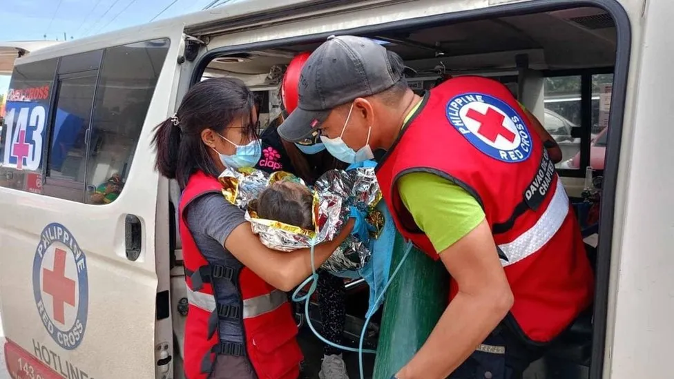 Baby rescued in Philippines after spending sixty hours beneath rubble