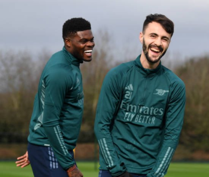 Partey back in shape, trains with Arsenal teammates