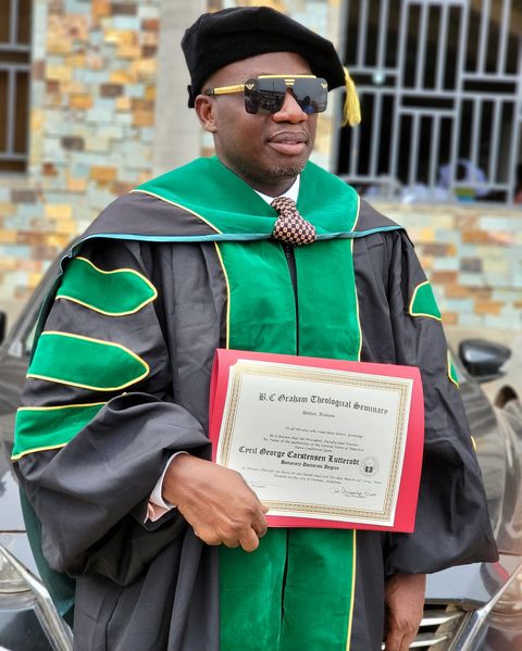 Counsellor Lutterodt honored with honorary doctorate degree