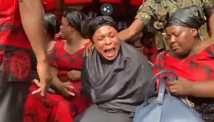 John Kumah’s wife, six children break down during his one-week observance