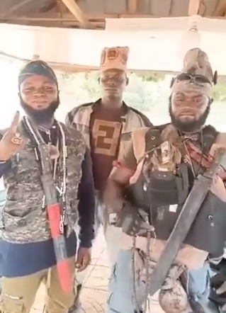 “We are not afraid of anyone” – Video of heavily armed men in Kumasi causes stir