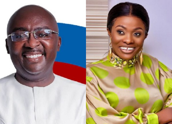 Video: Diana Asamoah teases fans with campaign song for Dr. Bawumia