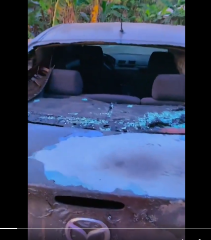 Landlord saves woman from being beaten by ex-boyfriend for setting his car on fire