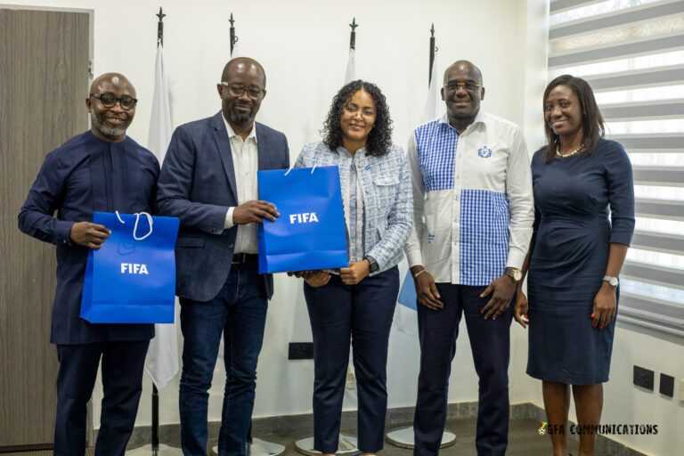 FIFA delegation visits GFA to check progress of development projects