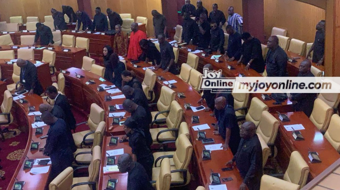 Parliament goes black as MPs mourn the late John Kumah