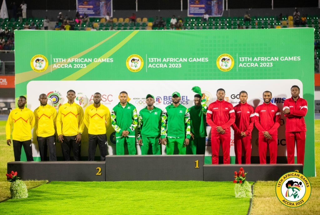 African Games: Nigeria beats Ghana to grab gold in men’s 4x100m relay