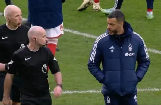 Nottingham Forest coach banned and fined for using offensive words on referee after Liverpool defeat