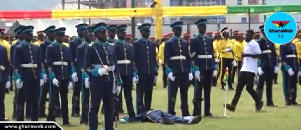 Soldiers, security personnel collapse at the celebration of Ghana’s 67th Independence