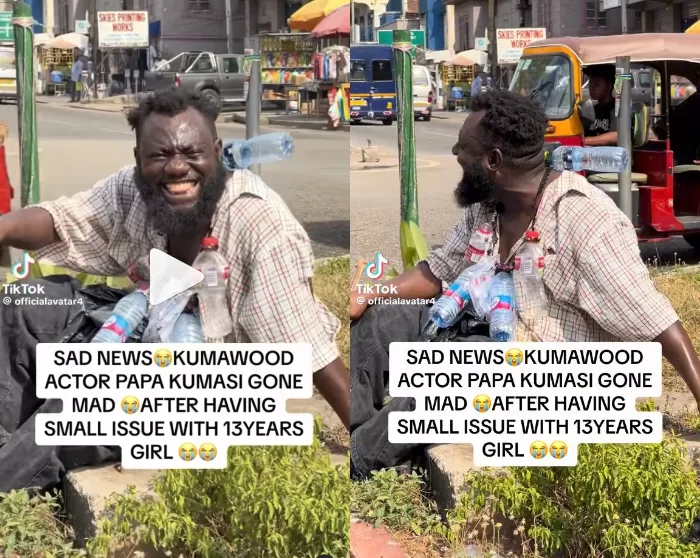 Kumawood actor Papa Kumasi allegedly goes mad – Reports