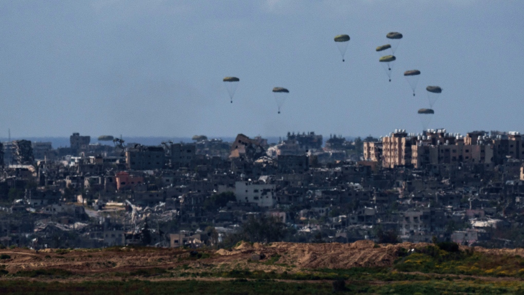At least five people dead in Gaza after airdropped aid lands on them
