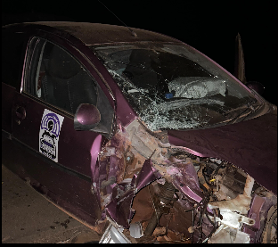 Nigerian woman’s London to Lagos car journey disrupted by a road accident in Liberia