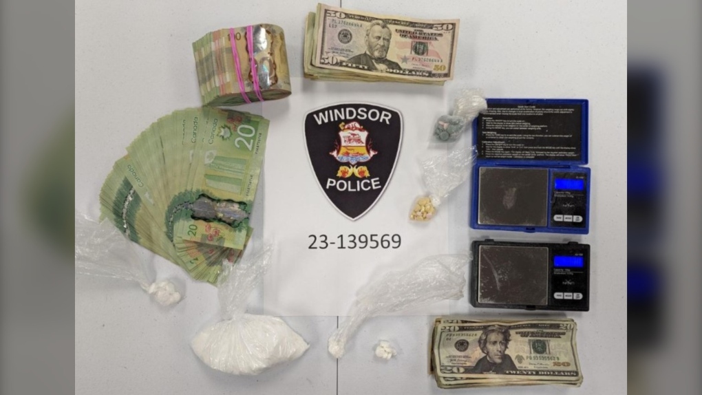 Two people arrested after $24,000 worth of drugs and cash were found