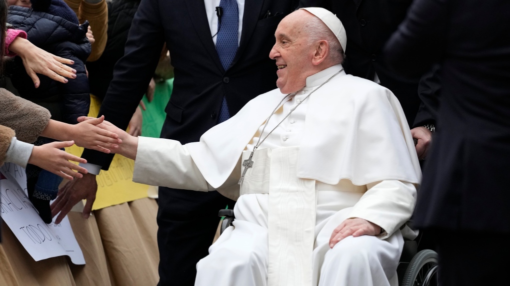 Pope Francis appears healthy after being admitted to the hospital