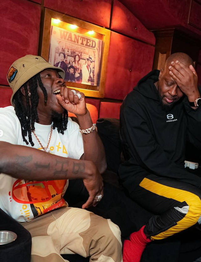 Stonebwoy, Wyclef Jean hit the studio in anticipation of a Grammy banger (photos)