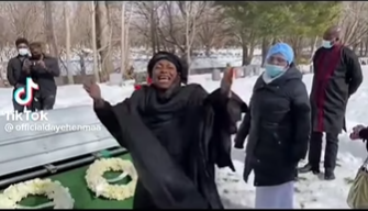 Video: Actress ‘Kyeiwaa’ advices Ghanaians from cemetery