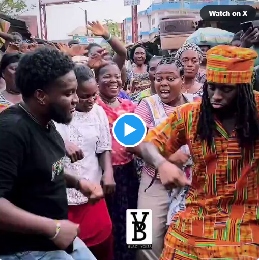 Video: Popular American streamer Kai Cenat visits market women in Makola