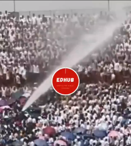 Video: Extreme heat at Baba Yara Stadium forces Fire Service to spray water on students during Super-Zonals