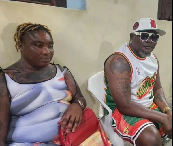 ‘Bukom Banku’s’ wife looks like a painting on the wall – Netizens react