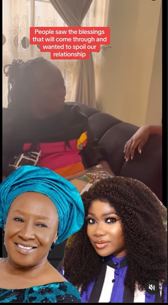VIDEO: What have I done to you? – Patience Ozokwor tearfully asks Mercy Johnson