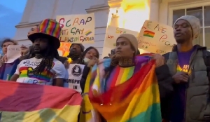 LGBTQ+ advocates stage protest in UK over Ghana’s anti-gay bill