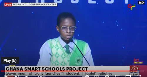 Thank you for providing us with more classrooms and chairs – Student appreciates Akufo-Addo