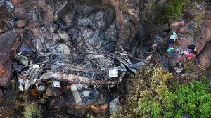 8-year-old survives bus crash killing 45 in South Africa