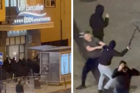 Two Brighton fans receiving medical treatment in Rome after being stabbed