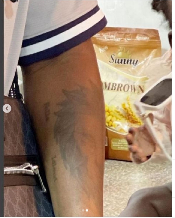Medikal conceals ex-wife, Fela’s tattoo on his body