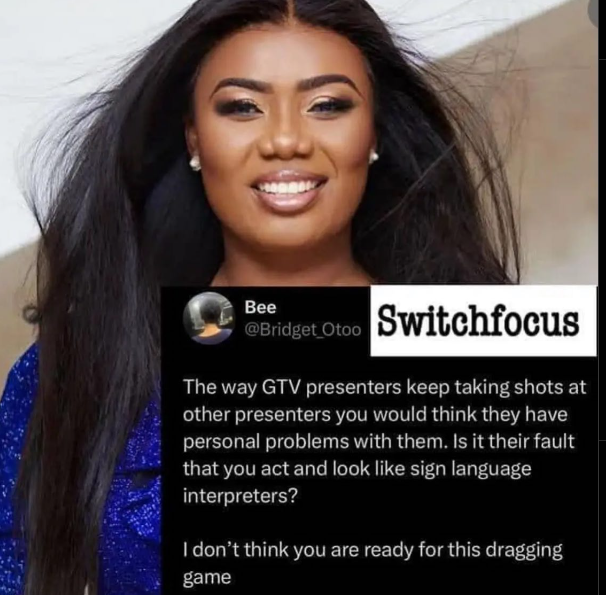 Bridget Otoo ‘insults’ GTV journalists over Twitter post ‘attacking’ Nana Aba