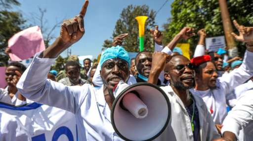 Kenyan doctors maintain strike despite president’s appeal