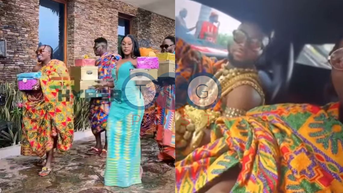 Celebrities storm King Promise’s alleged engagement