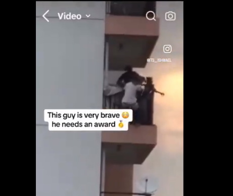 Brave rescuer saves family from burning hostel