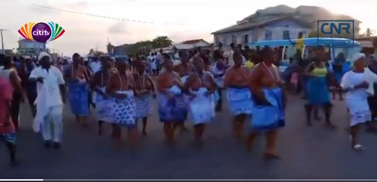 VIDEO: Nungua residents celebrate the arrival of Naa Okromo