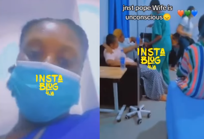You should lose your job – Netizens drag nurse who shared video of Junior Pope’s unconscious wife