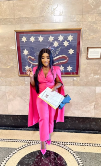 Ghanaian actor LilWin’s wife becomes US citizen